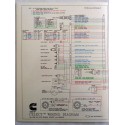  3666018 NEW Cummins L10, M11, N14 Celect Engines Electrical Wiring Diagram Laminated